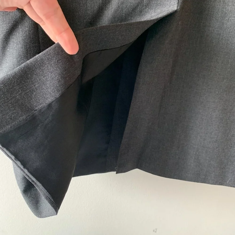 Kuppenheimer Executive‎ Wool Blazer Men's 44R Solid Gray Suit Jacket Sport Coat
